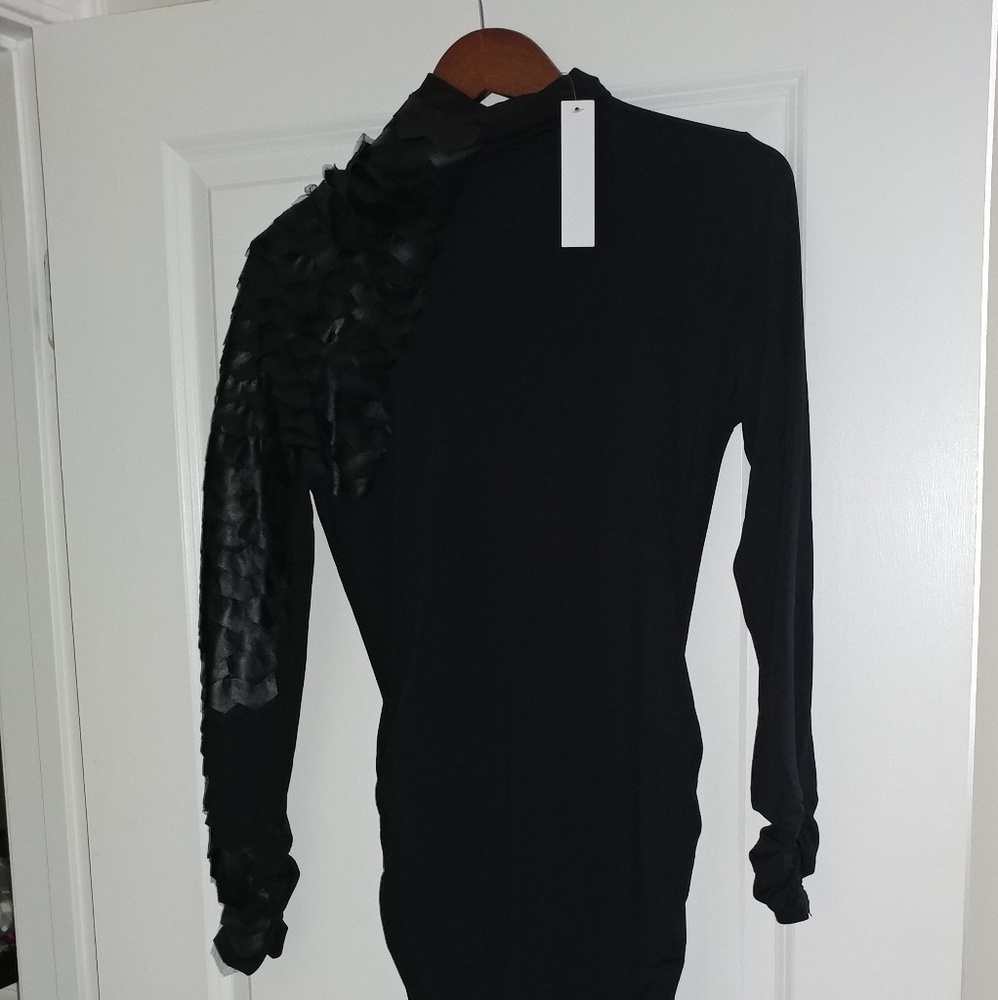 Snake Sleeve Bodycon Dress